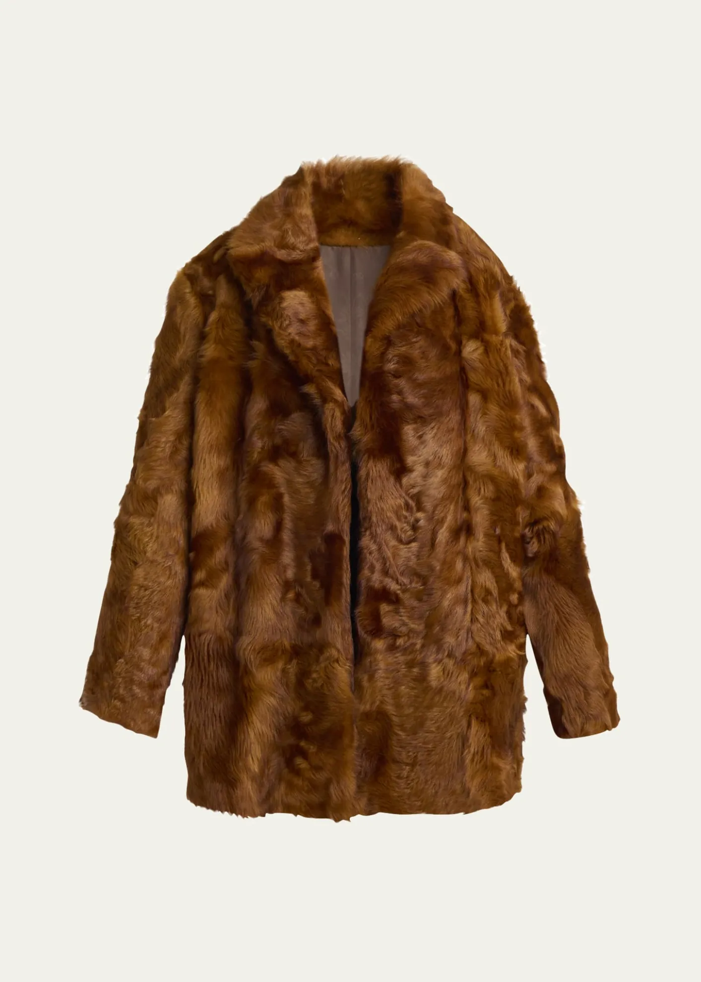 Valentino GaravaniLamb Shearling Open Coat