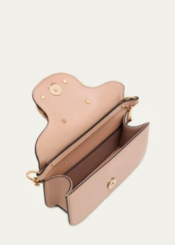 Valentino GaravaniLoco Small Leather Top-Handle Bag with Jewel VLogo