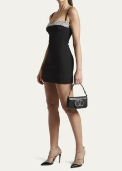 Valentino GaravaniLoco VLOGO Small Calfskin Shoulder Bag