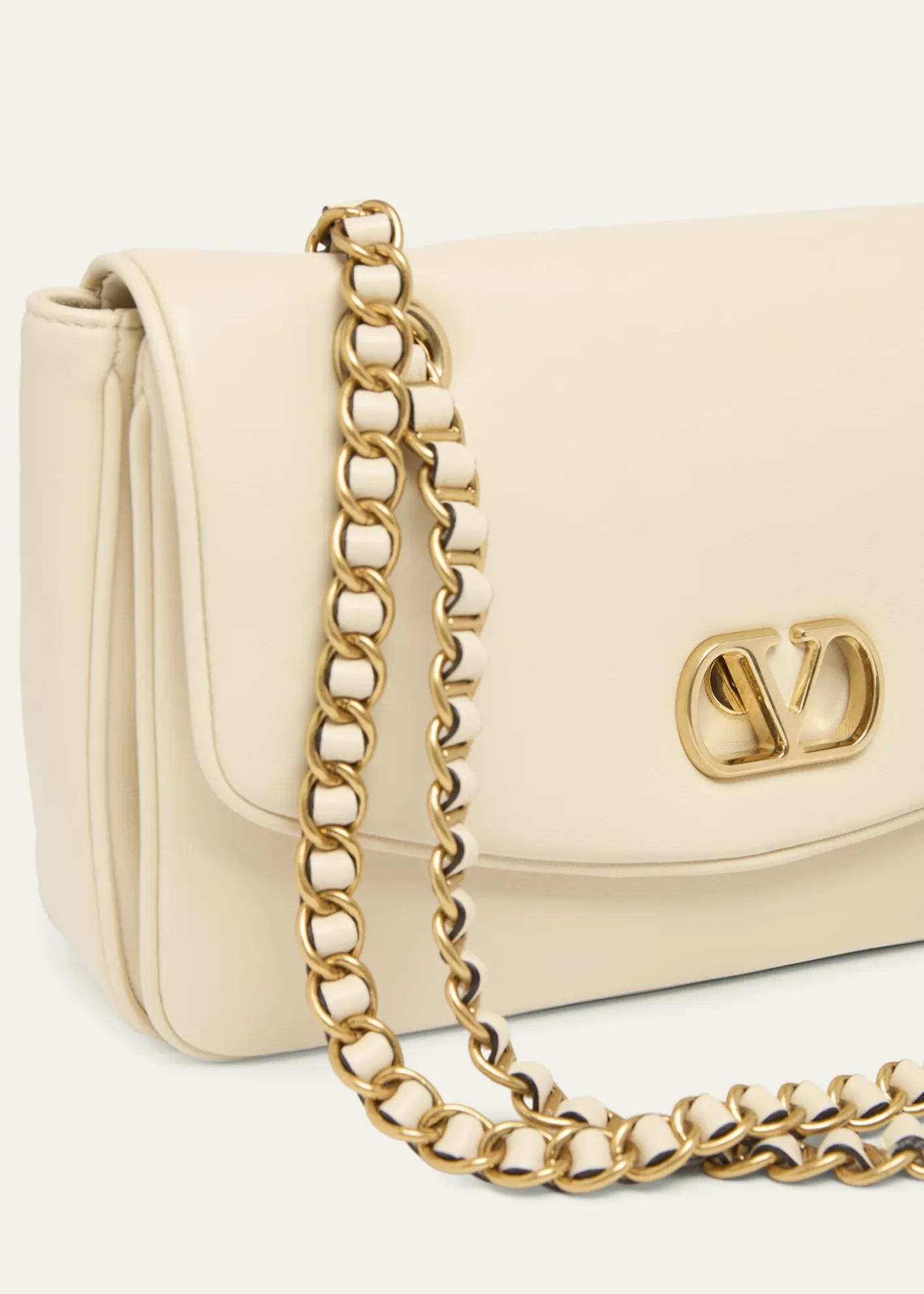 Valentino GaravaniMedium Leather VLogo Shoulder Bag