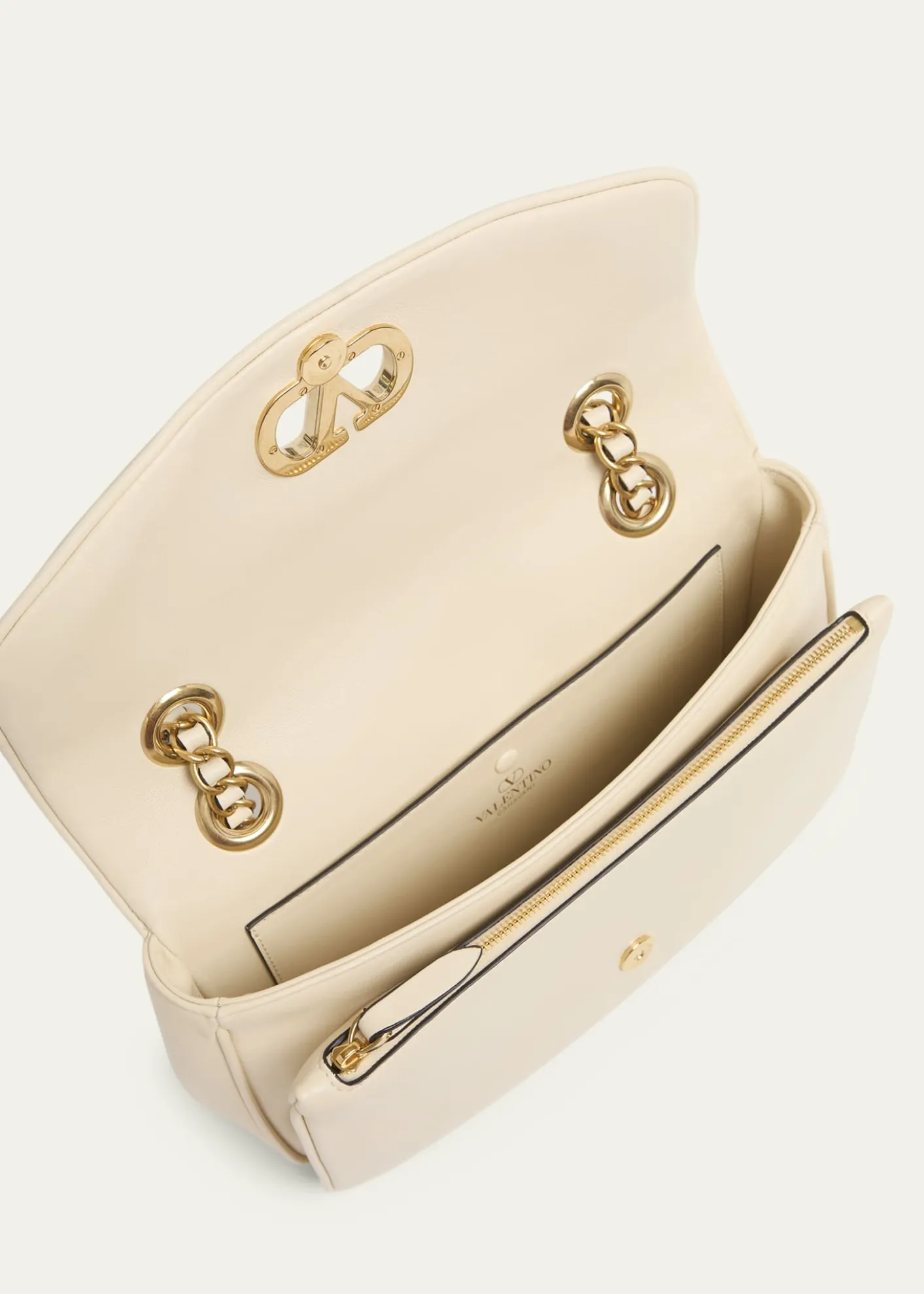 Valentino GaravaniMedium Leather VLogo Shoulder Bag