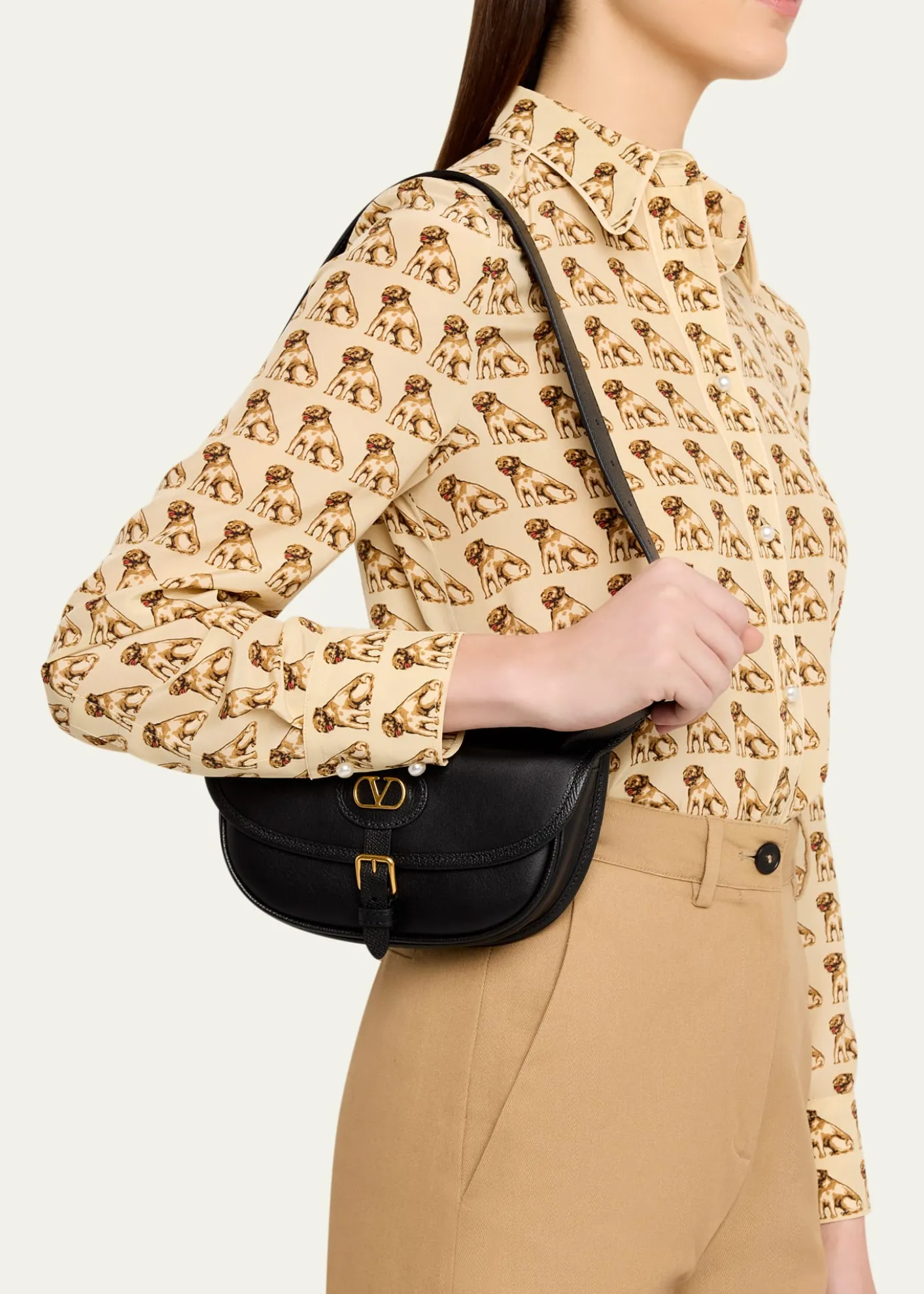 Valentino GaravaniMen's Antibes Calfskin Belt Bag