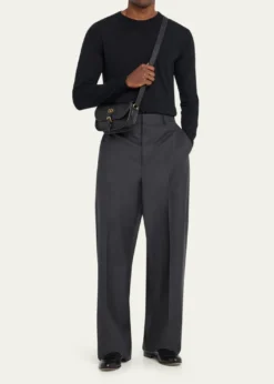 Valentino GaravaniMen's Antibes Small Leather Crossbody Bag
