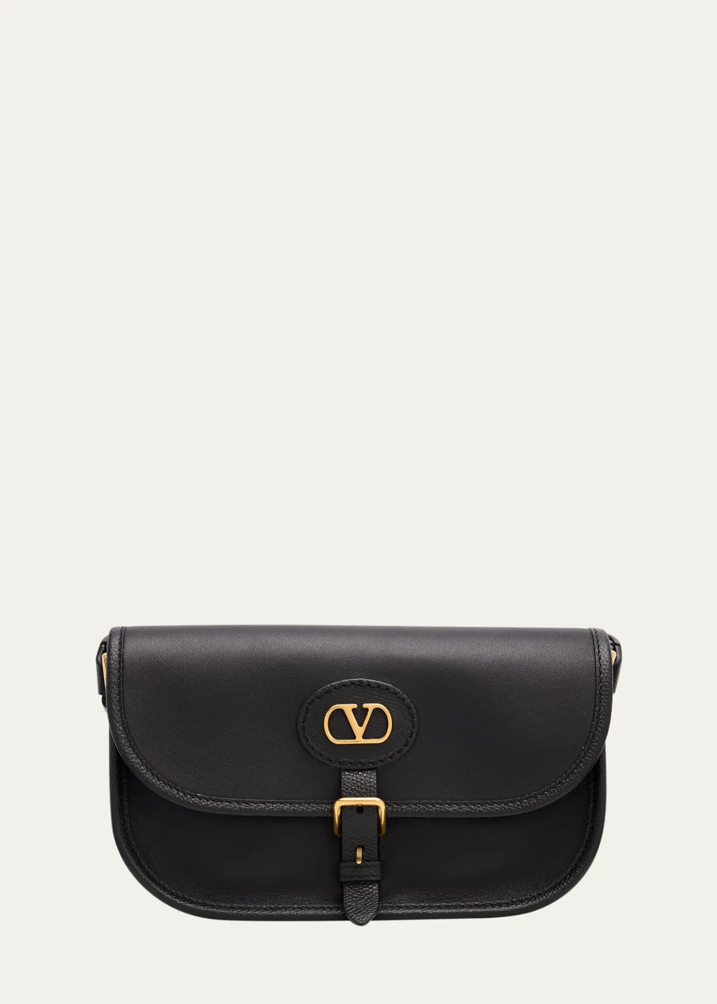 Valentino GaravaniMen's Antibes Small Leather Crossbody Bag