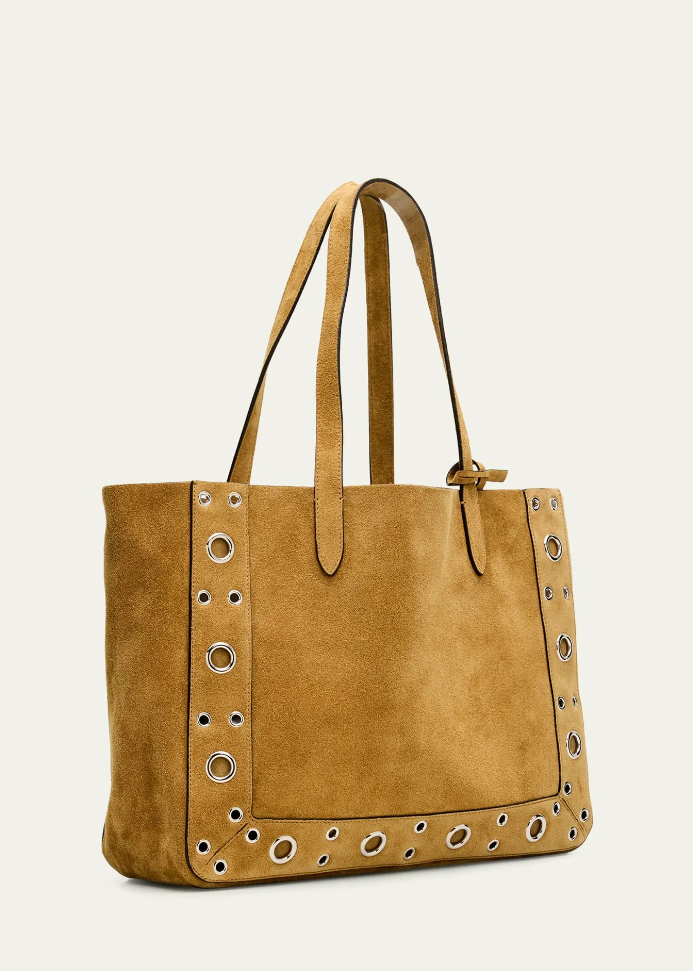 Valentino GaravaniMen's Nellcote Large Studded Suede Tote Bag