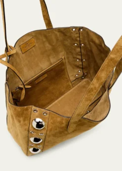 Valentino GaravaniMen's Nellcote Large Studded Suede Tote Bag