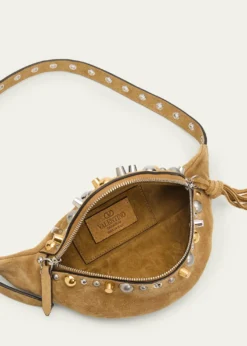 Valentino GaravaniMen's Nellcote Suede Belt Bag