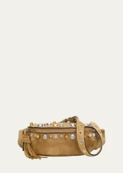 Valentino GaravaniMen's Nellcote Suede Belt Bag