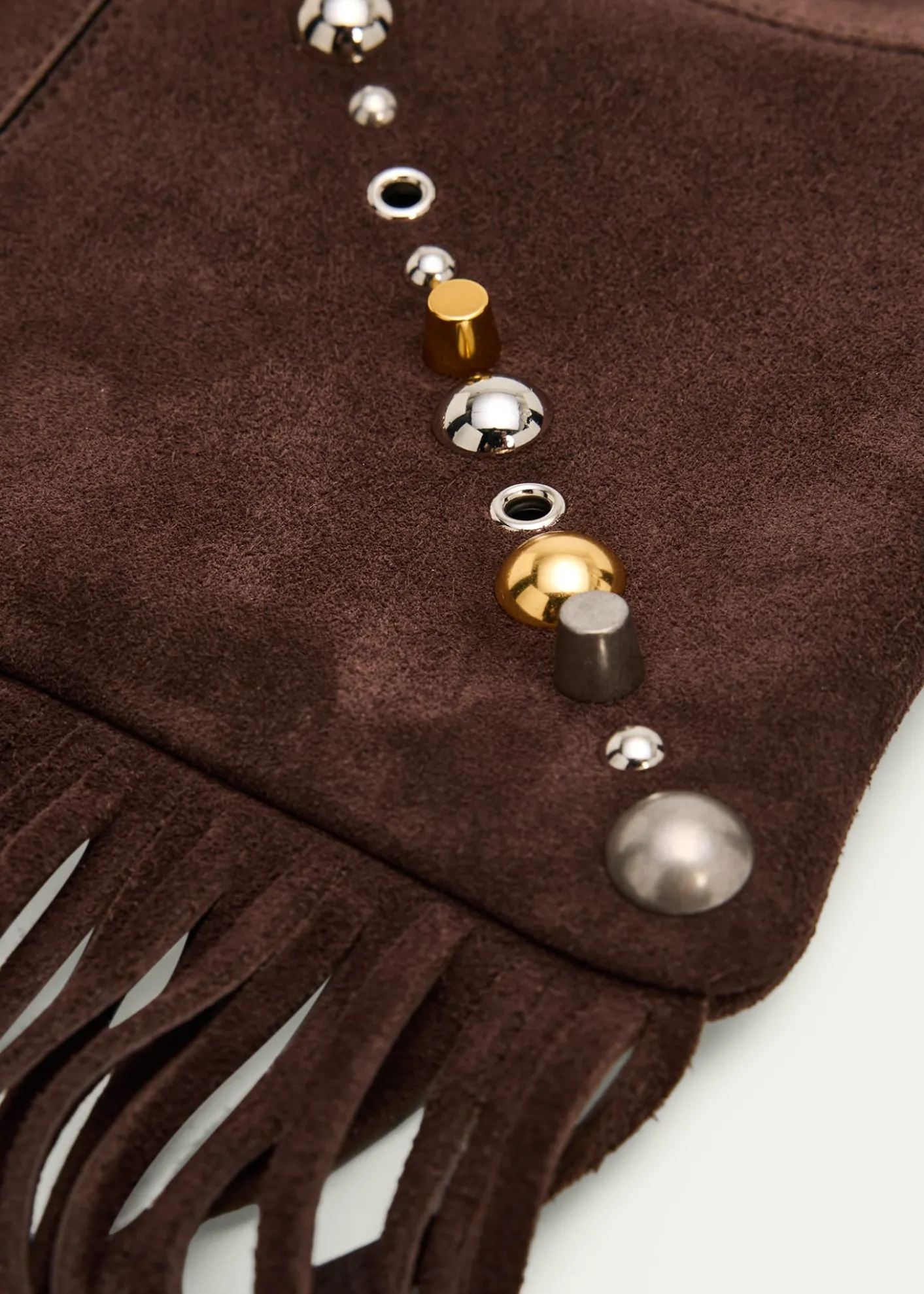 Valentino GaravaniMen's Nellcote Studded Suede Belt Bag