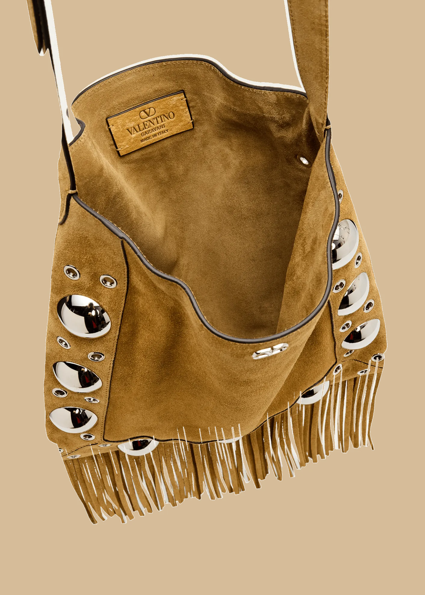 Valentino GaravaniMen's Nellcote Medium Suede Crossbody Bag