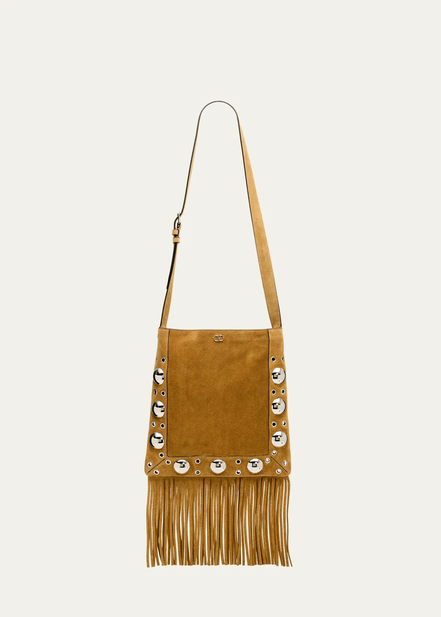 Valentino GaravaniMen's Nellcote Medium Suede Crossbody Bag