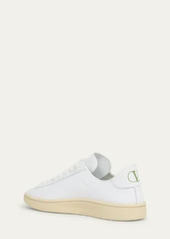 Valentino GaravaniMen's Royco V Logo Calfskin Low-Top Sneakers