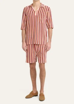 Valentino GaravaniMen's Striped Toweling Shorts