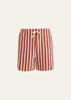 Valentino GaravaniMen's Striped Toweling Shorts