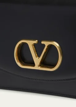 Valentino GaravaniMen's Vain VLogo Leather Shoulder Bag