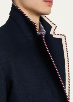 Valentino GaravaniMen's VLogo Contrast-Trim Blazer