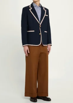 Valentino GaravaniMen's VLogo Contrast-Trim Blazer