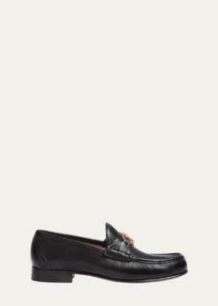 Valentino GaravaniMen's VLogo Signature Leather Penny Loafers