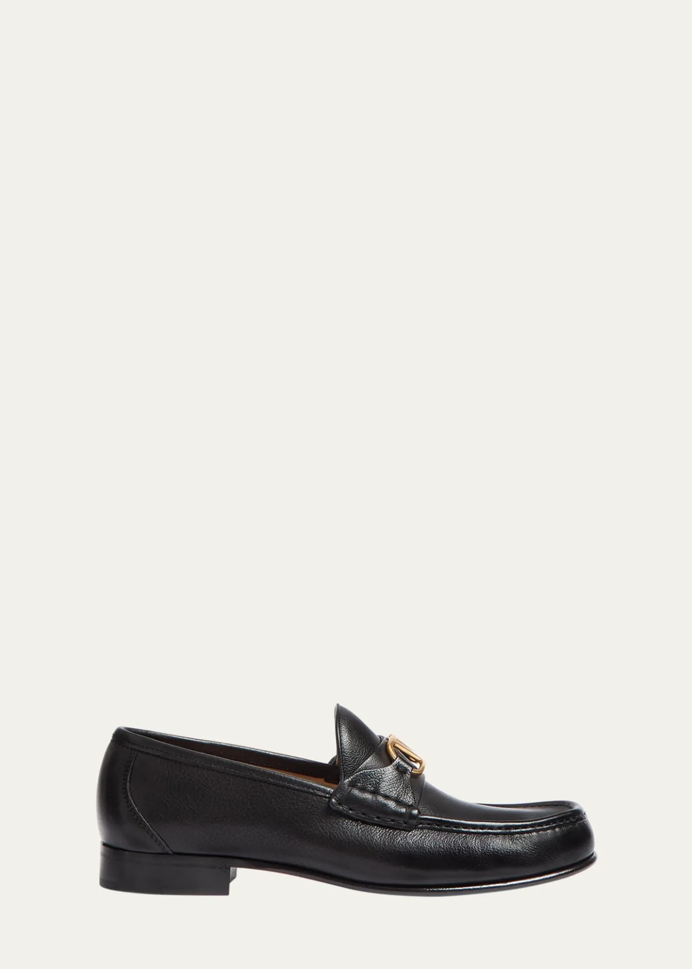 Valentino GaravaniMen's VLogo Signature Leather Penny Loafers