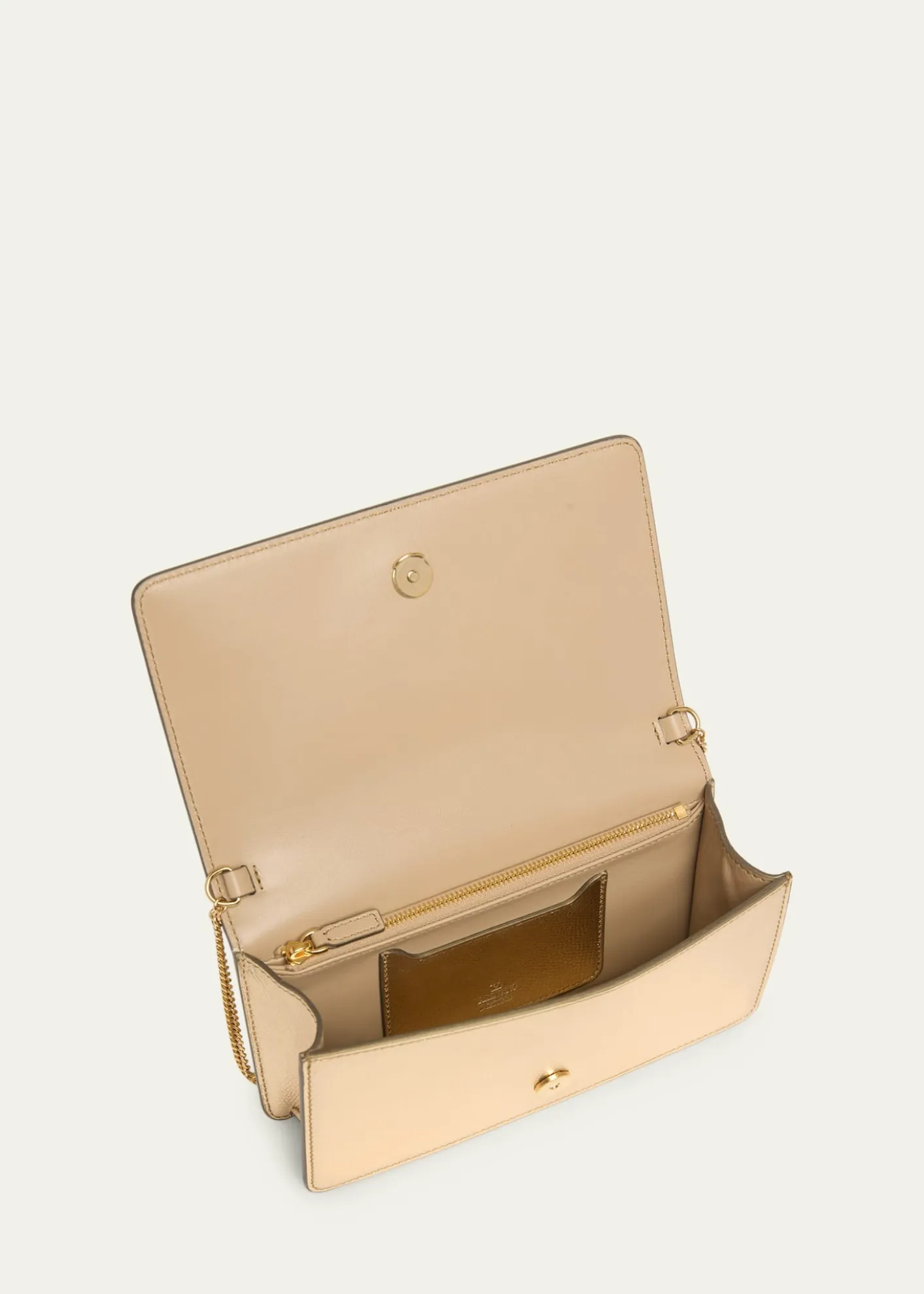 Valentino GaravaniMini Laminated Leather Crossbody Bag