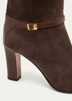 Valentino Garavani85mm Pattie Suede Knee-High Boots