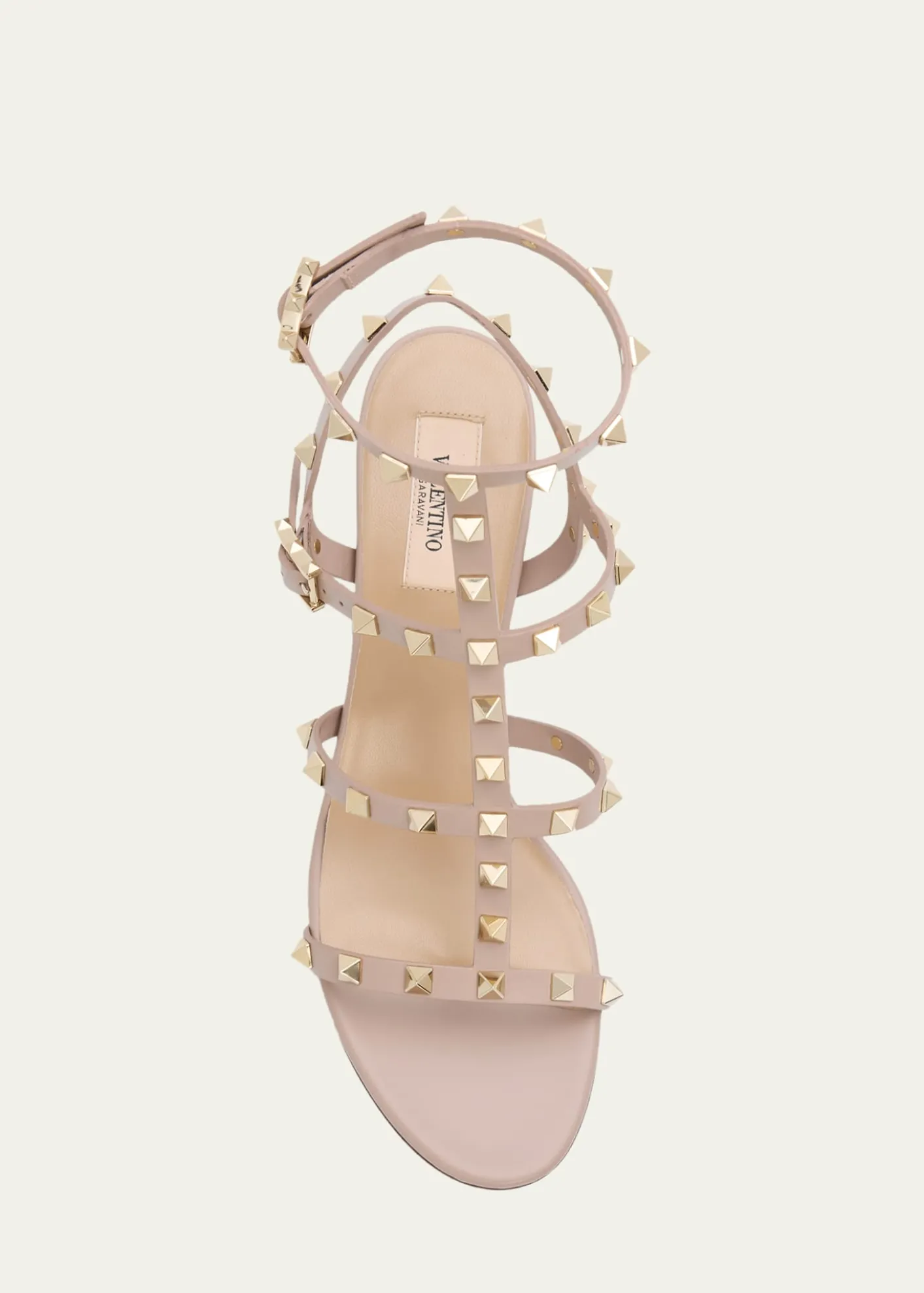 Valentino Garavani60mm Rockstud Leather City Sandals