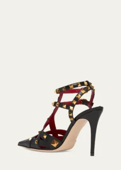 Valentino Garavani100mm Studdy Leather Pointed-Toe Pumps