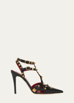 Valentino Garavani100mm Studdy Leather Pointed-Toe Pumps