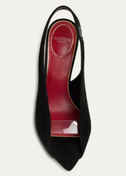 Valentino Garavani85mm Suede Slingback Sandals