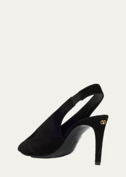 Valentino Garavani85mm Suede Slingback Sandals