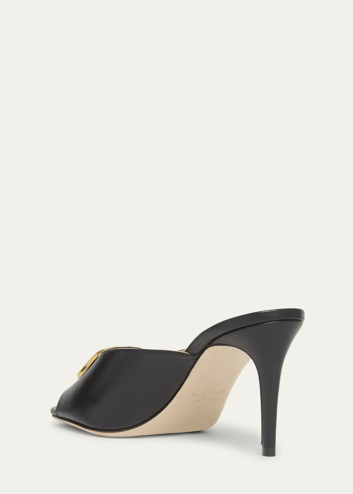 Valentino Garavani80mm VLogo Signature Leather Mule Pumps