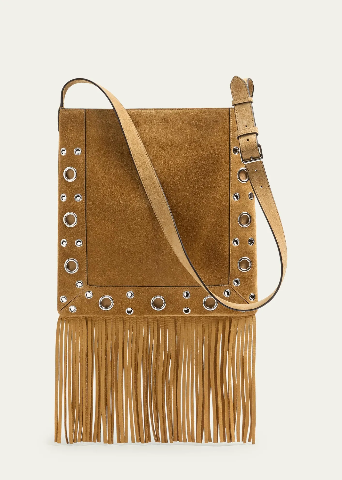 Valentino GaravaniNellcote Studded Fringe Suede Crossbody Bag