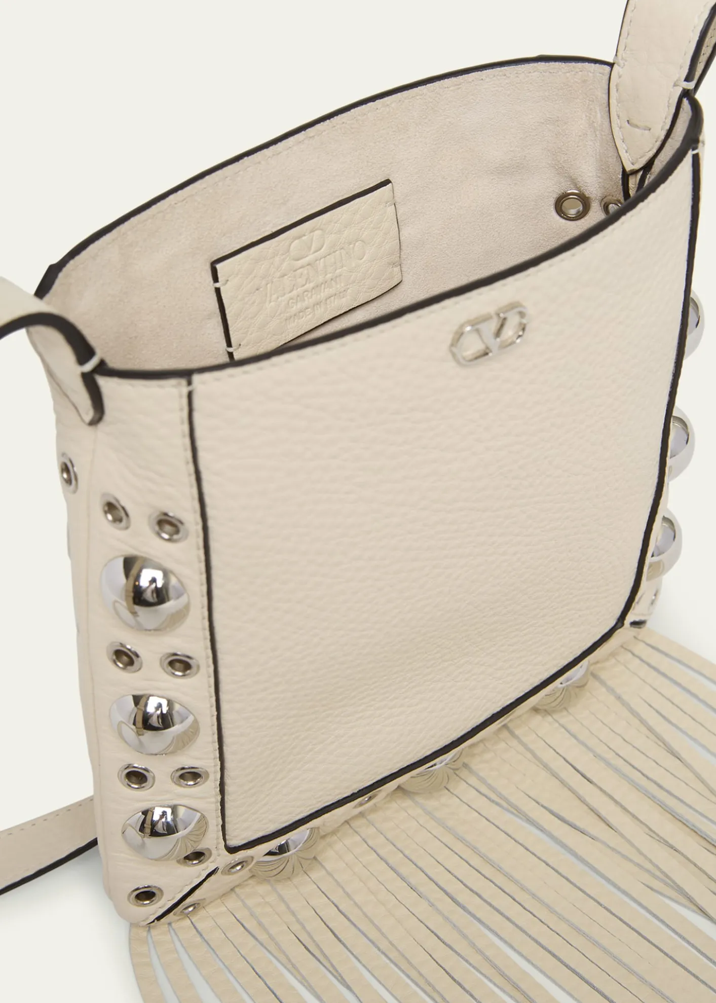 Valentino GaravaniNellcote Small Fringe Studded Leather Crossbody Bag