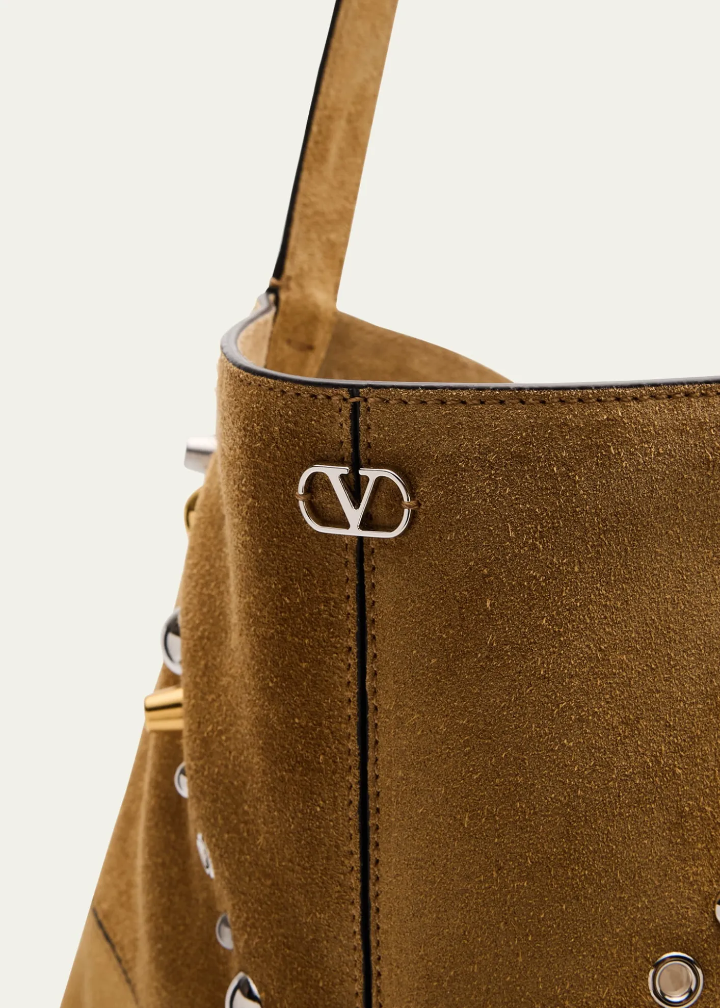 Valentino GaravaniNellcote Fringe Stud Suede Crossbody Bag