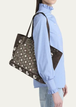 Valentino GaravaniNellcote Mirrored Suede Tote Bag