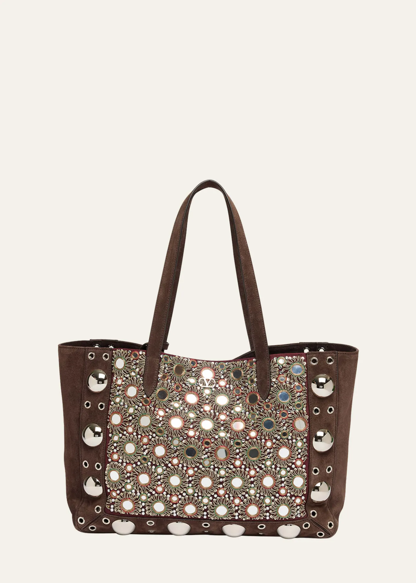 Valentino GaravaniNellcote Mirrored Suede Tote Bag