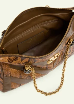 Valentino GaravaniPanthea Medium Patchwork Chevron Shoulder Bag