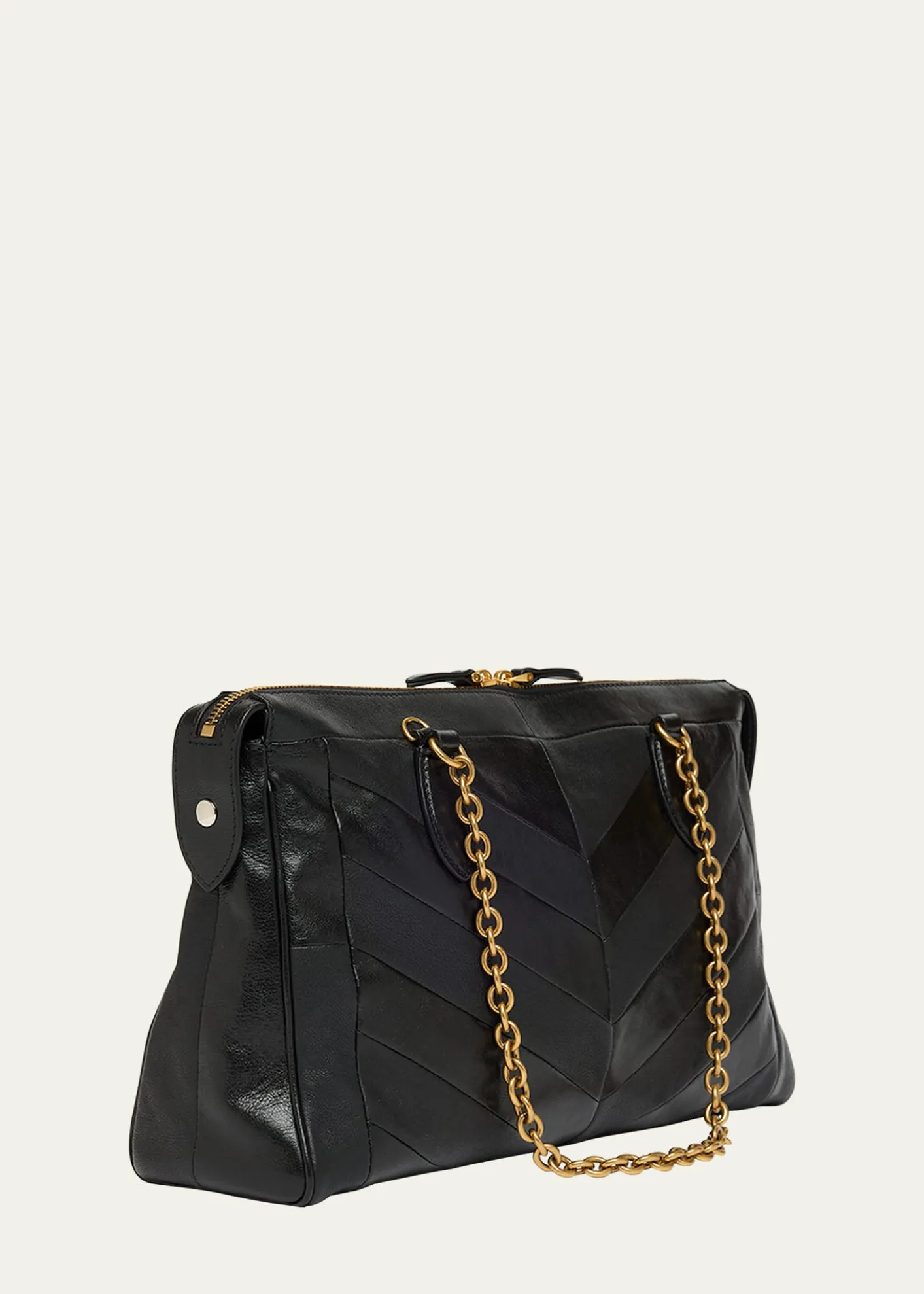 Valentino GaravaniPanthea Medium Patchwork Chevron Shoulder Bag