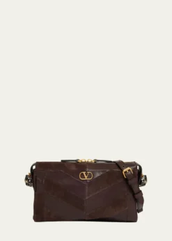 Valentino GaravaniPanthea Small Patchwork Chevron Shoulder Bag