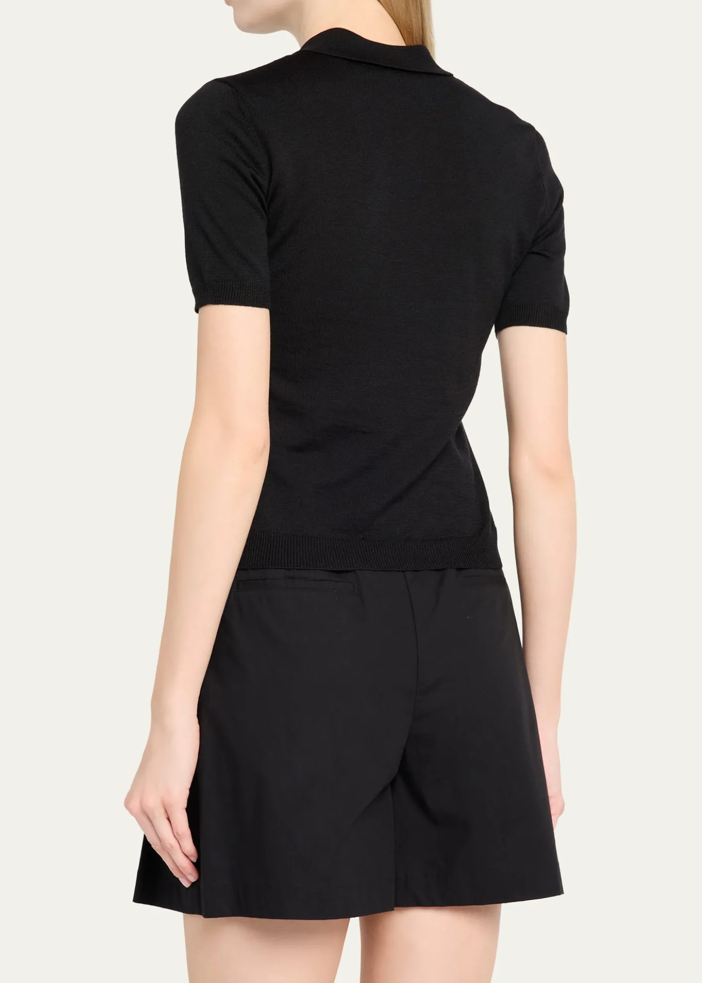 Valentino GaravaniPolka Dot Bow Wool Knit Sweater