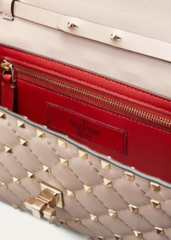 Valentino GaravaniQuilted Rockstud Spike Chain Shoulder Bag