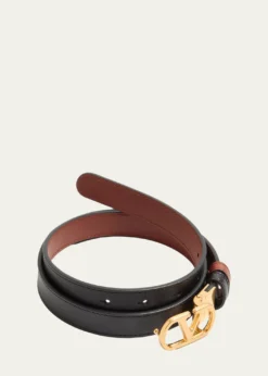 Valentino GaravaniReversible VLogo Signature Leather Belt