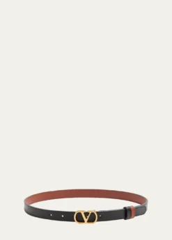 Valentino GaravaniReversible VLogo Signature Leather Belt