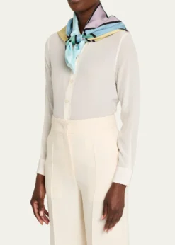 Valentino GaravaniRhombelle Printed Silk Scarf