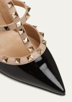 Valentino GaravaniRockstud 100mm Slingback High-Heel Pumps