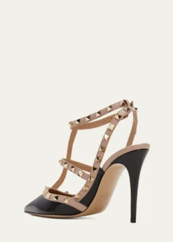 Valentino GaravaniRockstud 100mm Slingback High-Heel Pumps