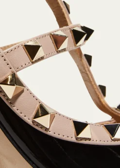 Valentino GaravaniRockstud 100mm Slingback High-Heel Pumps