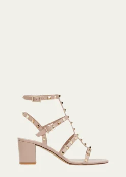 Valentino GaravaniRockstud Leather 60mm City Sandals