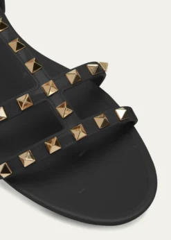 Valentino GaravaniRockstud Jelly Flat Gladiator Sandals