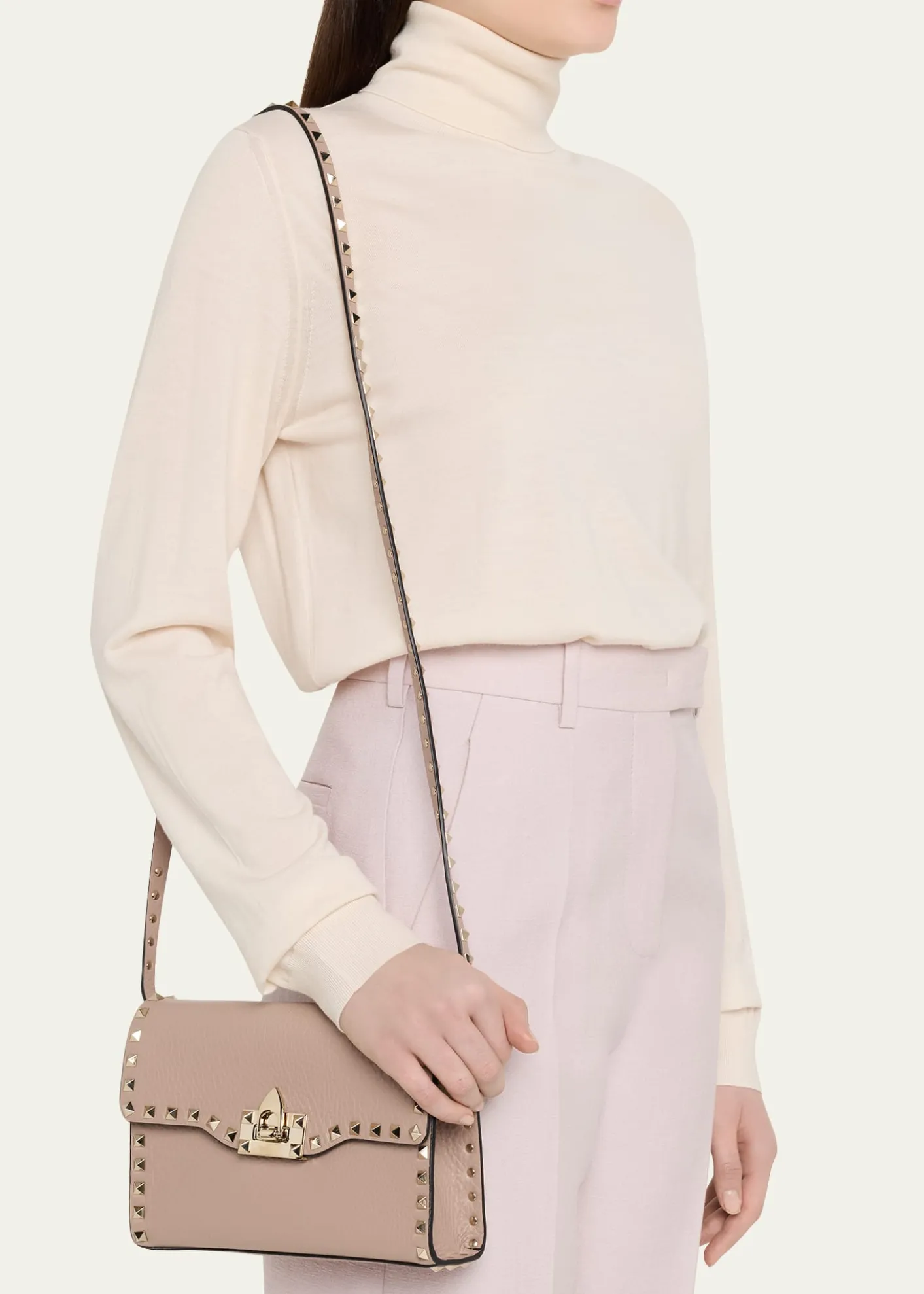 Valentino GaravaniRockstud Small Leather Crossbody Bag